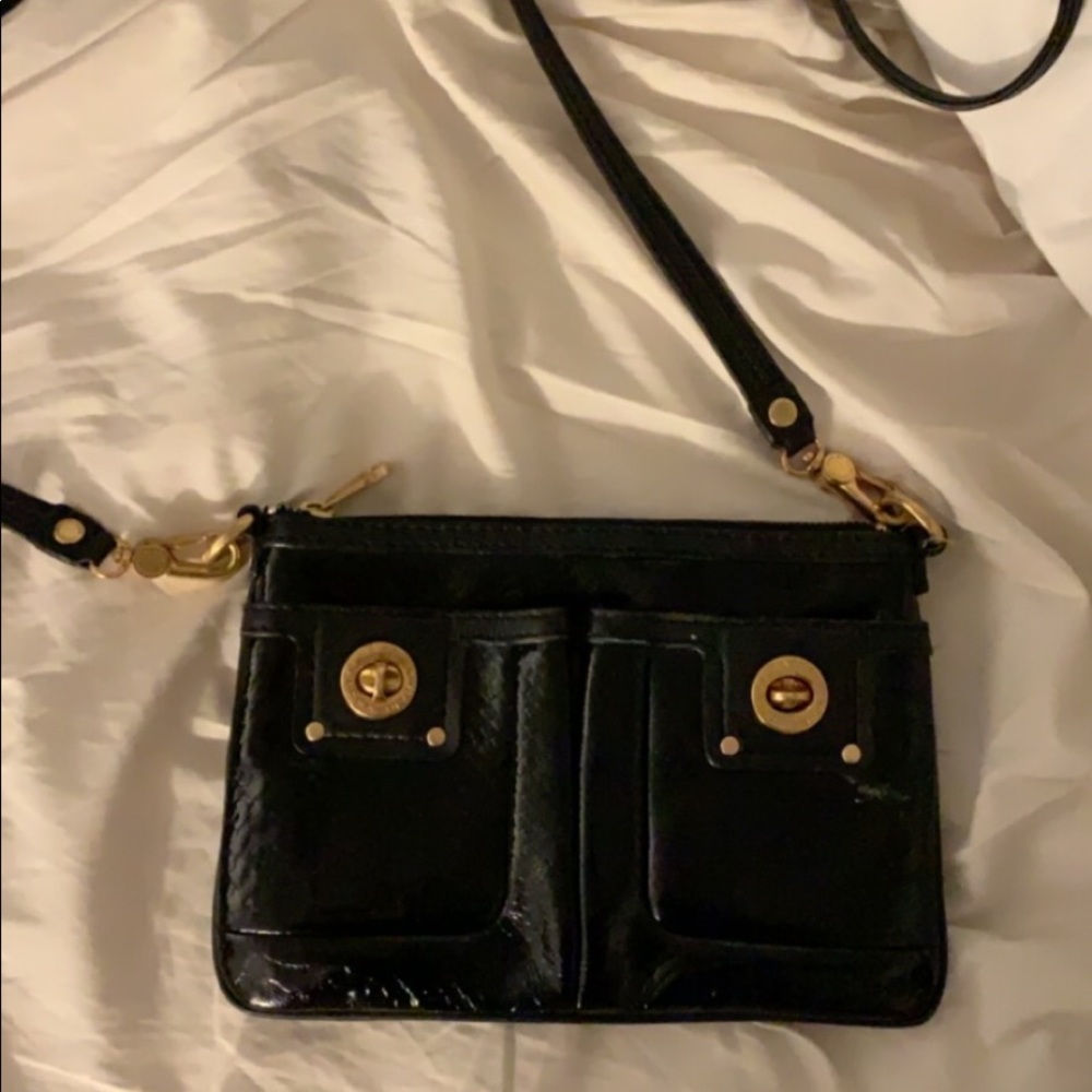 Marc Jacobs black textured crossbody
